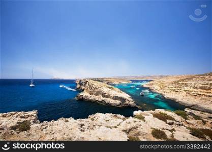 Comino and Gozo island in malta