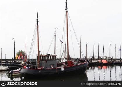 Commercial Fishing Boat in the Harbor of Urk