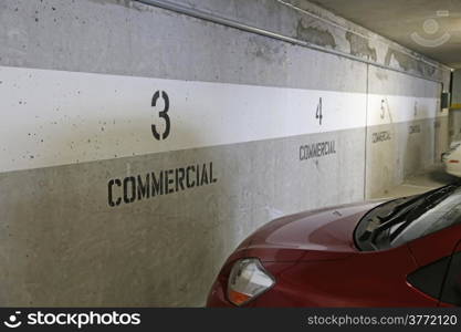 Commercial underground parking space