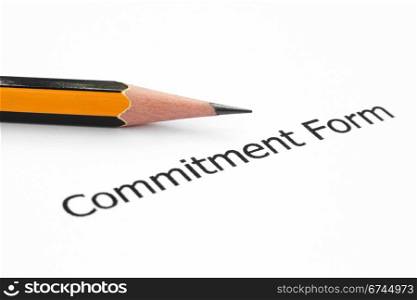 Commitment form
