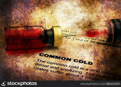 Common cold grunge concept