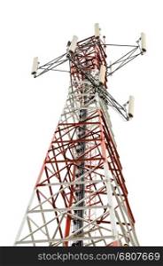 Communications Tower isolated on white