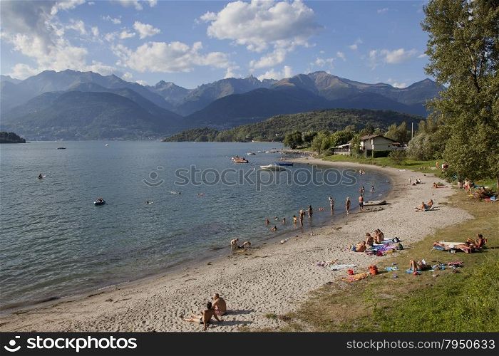 Como Lake Photography: Piona Beach on Como Lake in Summer