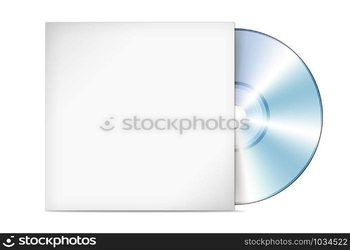Compact disk with cover illustration (cd, case, dvd)