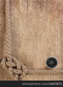 compass and rope still-life
