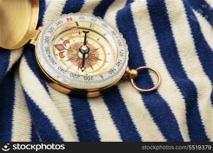 Compass on a sailor shirt