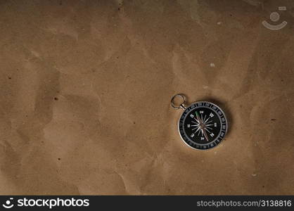 Compass over old grunge paper