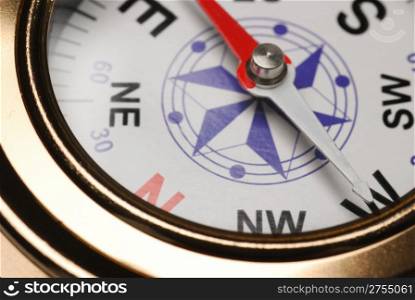 Compass . The device for the instruction of a direction and a card
