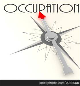 Compass with occupation word image with hi-res rendered artwork that could be used for any graphic design.. Care compass