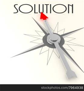 Compass with solution word image with hi-res rendered artwork that could be used for any graphic design.. Care compass