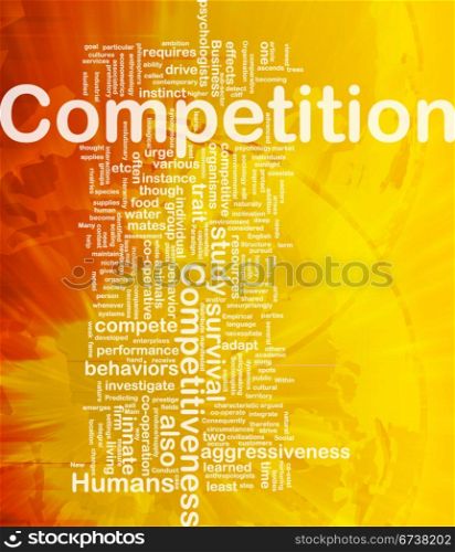 Competition background concept. Background concept wordcloud illustration of competition international