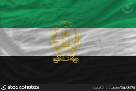 complete national flag of afghanistan covers whole frame, waved, crunched and very natural looking. It is perfect for background