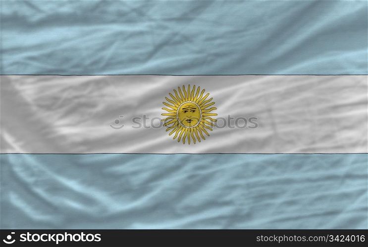 complete national flag of argentina covers whole frame, waved, crunched and very natural looking. It is perfect for background