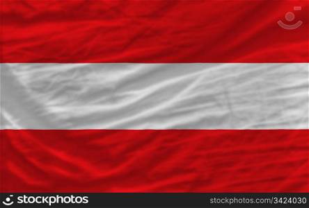 complete national flag of austria covers whole frame, waved, crunched and very natural looking. It is perfect for background
