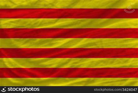 complete national flag of catalonia covers whole frame, waved, crunched and very natural looking. It is perfect for background