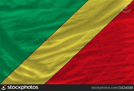 complete national flag of congo covers whole frame, waved, crunched and very natural looking. It is perfect for background