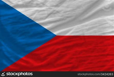 complete national flag of czech covers whole frame, waved, crunched and very natural looking. It is perfect for background