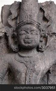 Composite image of Surya and Siva, from 13th century found in Khondalite, Konark, Odisha now exposed in the Indian Museum in Kolkata, West Bengal, India