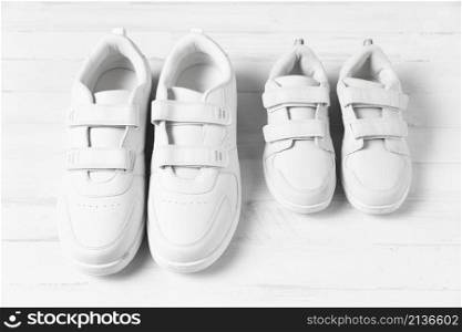 composition father son shoes