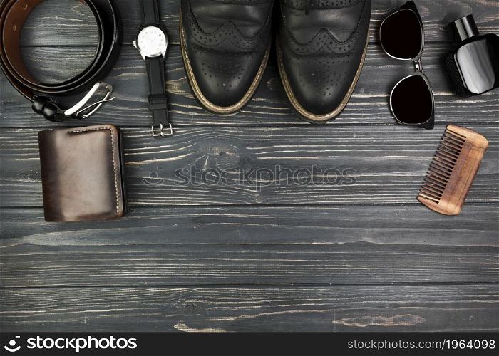 composition fathers day with accessories copyspace. High resolution photo. composition fathers day with accessories copyspace. High quality photo