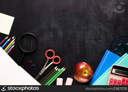 composition school with stationery desk