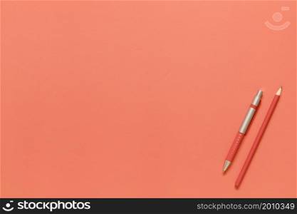 composition stationery tools red color