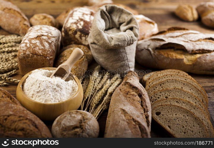 Composition with loafs of bread