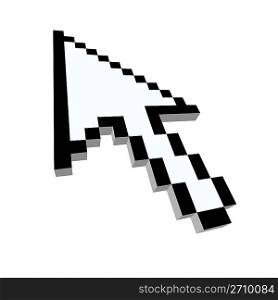 Computer arrow cursor 3d