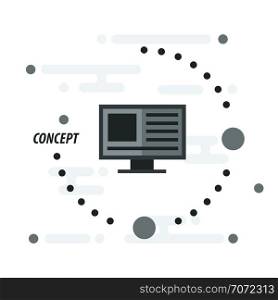 computer concept design black