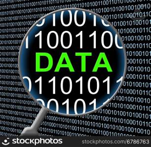 Computer Data Showing Online Database And Knowledge