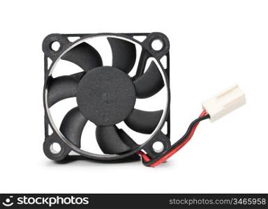 computer fan isolated on a white background