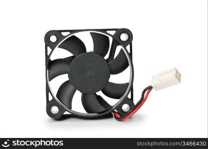 computer fan isolated on a white background