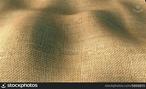 Computer generated a wavy cloth. 3D rendering of a textured fabric. Realistic embossed background. Computer generated a wavy cloth. 3D rendering of a textured fabric. Realistic background