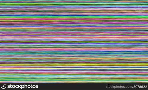 computer generated multicolored horizontal scan line