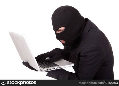 Computer Hacker in suit and tie