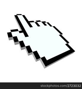 Computer hand cursor 3d