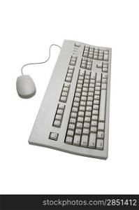 Computer keyboard and mouse