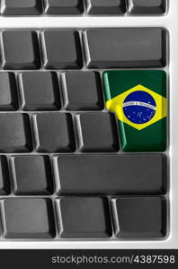 Computer keyboard with Brazil key