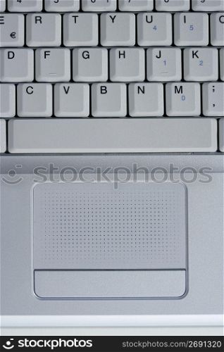 Computer laptop keyboard closeup macro photo