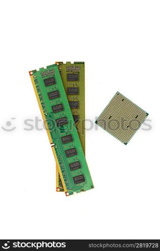 Computer memory isolated on white