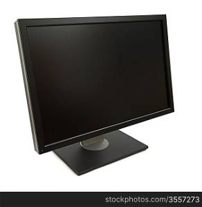 Computer monitor isolated on white background