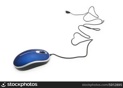 Computer mouse isolated on the white background