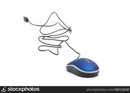 Computer mouse isolated on the white background