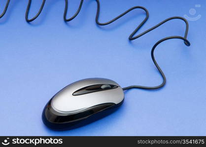 Computer mouse on the background - Technology concept