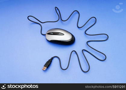 Computer mouse on the background - Technology concept