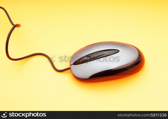 Computer mouse on the background - Technology concept