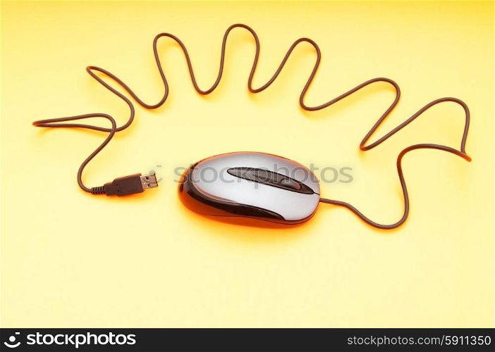 Computer mouse on the background - Technology concept