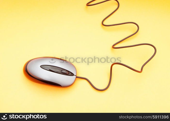 Computer mouse on the background - Technology concept