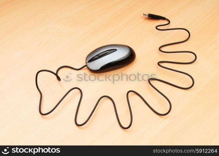 Computer mouse on the background - Technology concept