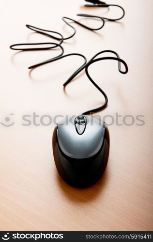 Computer mouse on the background - Technology concept